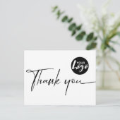 Carte Postale Merci économique minimal simple (Debout devant)