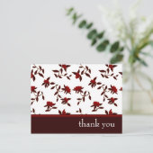 Carte Postale merci : élégant floral : (Debout devant)