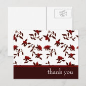 Carte Postale merci : élégant floral : (Devant / Derrière)