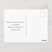 Carte Postale Merci élégant | Texte Or & Grandes (Dos)