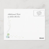 Carte postale Merci élégante personnalisée (Dos)