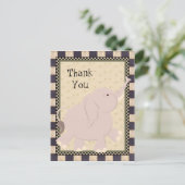Carte postale Merci Elephant Cartoon (Debout devant)