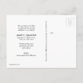 Carte postale Merci Emerald green Baby Photos (Dos)