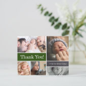 Carte postale Merci Emerald green Baby Photos (Debout devant)