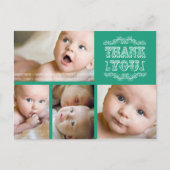 Carte postale Merci Emerald vintage (Devant)