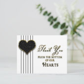 CARTE POSTALE Merci - EN BAS DE NOTRE COEUR (Debout devant)