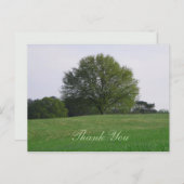 Carte postale Merci en chêne d'eau (Devant / Derrière)