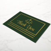 Carte postale Merci en feuille d'or pour avocat él (Rotation)