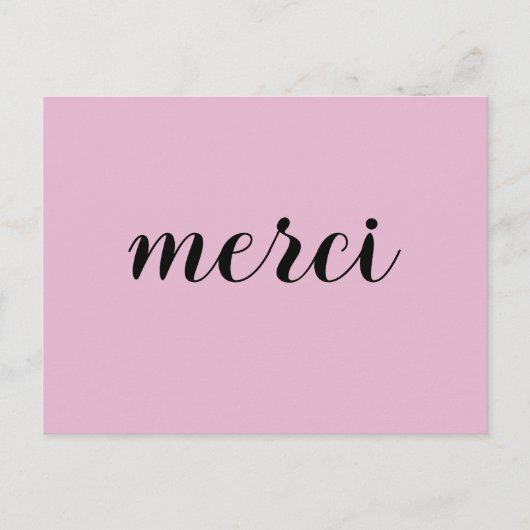 Carte Postale Merci en français Merci Merci (Devant)