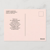 Carte Postale Merci en marbre Abstrait moderne violet et or (Dos)