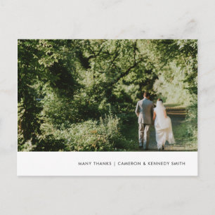 Carte postale Merci en marbre bleu peint à la main