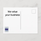 Carte Postale Merci en vedette (Dos)