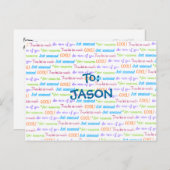 Carte Postale Merci ENFANTS (Devant / Derrière)