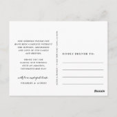 Carte Postale Merci esquissé | Mariage Photo Collage Merci (Dos)