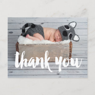Carte postale Merci et Faire-part de naissance béb