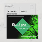 Carte postale Merci et félicitations (Devant / Derrière)