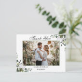 Carte postale Merci Eucalyptus Watercolor (Debout devant)