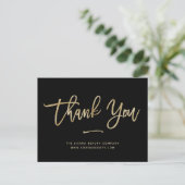 Carte Postale Merci | Faux Gold Retail Petite entreprise (Debout devant)