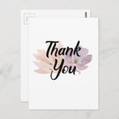 Carte Postale Merci Favor Floral (Devant / Derrière)