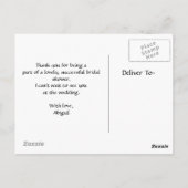 Carte postale Merci Fête des mariées (Dos)