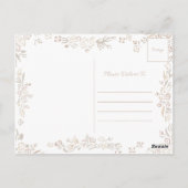 Carte Postale Merci Fête des mariées (Dos)