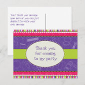 Carte postale Merci fille Sassy (Devant / Derrière)