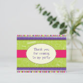 Carte postale Merci fille Sassy (Debout devant)