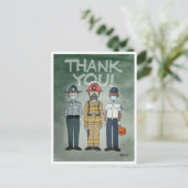 Carte postale Merci First Responsables (Debout devant)