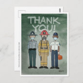 Carte postale Merci First Responsables (Devant / Derrière)