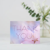 Carte Postale Merci fleur de cerisier personnalisable (Debout devant)
