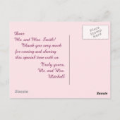 Carte Postale Merci fleur de cerisier personnalisable (Dos)