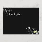 Carte Postale Merci, fleurs blanches (Dos)