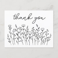 MERCI Fleurs Sauvages Personnalisation Simple