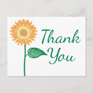 Carte Postale Merci Floral Aquarelle Fleur pourpre