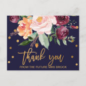 Carte Postale Merci floral d'automne (Devant)