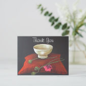 Carte Postale Merci floral de pavot à opium (Debout devant)