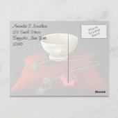 Carte Postale Merci floral de pavot à opium (Dos)