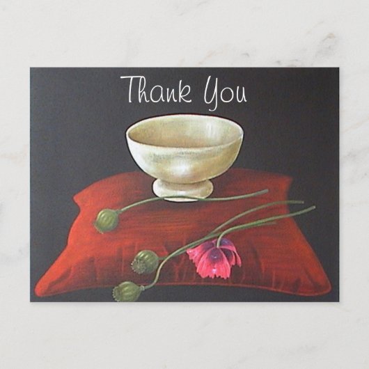 Carte Postale Merci floral de pavot à opium (Devant)