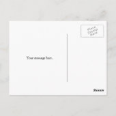 Carte postale Merci Floral Jaune (Dos)