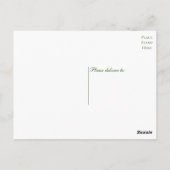 Carte Postale Merci floral Mariage de fleurs de tournesol jaune (Dos)