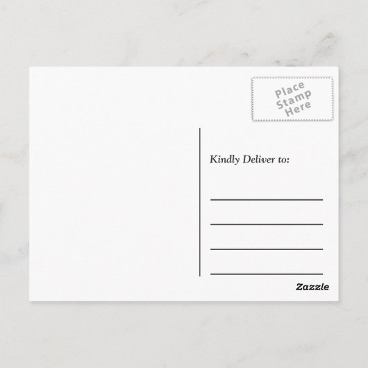 Carte Postale Merci - Floral noir blanc rayures Or cadre (Dos)