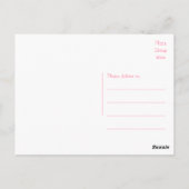 Carte postale Merci Floral Pink Peonies (Dos)