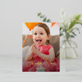 Carte postale Merci FOIL de charme lettres (Debout devant)