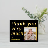 Carte postale Merci FOIL Heart Words (Debout devant)