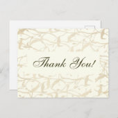 Carte Postale Merci Foliage élégant (Devant / Derrière)