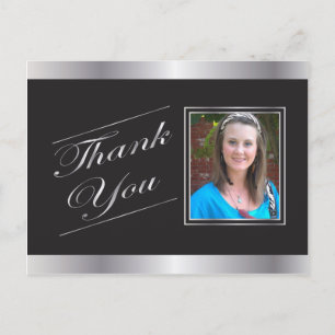 Carte postale Merci Formelle Argent
