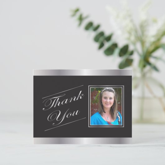 Carte postale Merci Formelle Argent (Debout devant)