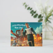 Carte Postale Merci Fornite (Debout devant)