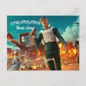 Carte Postale Merci Fornite (Devant)