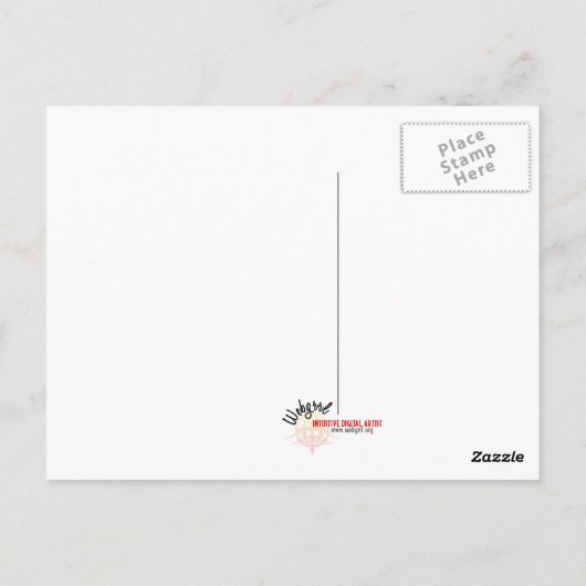 Carte postale Merci Fractal Art - Customisé (Dos)